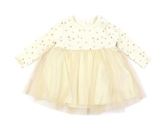 Name It buttercream gold glitter dress